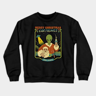 Martian on Holidays Crewneck Sweatshirt